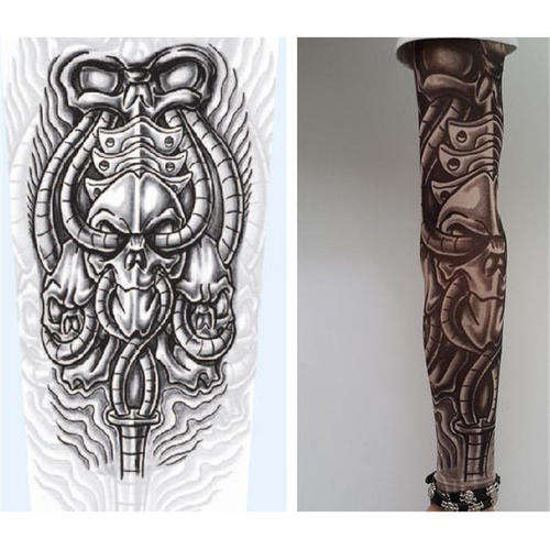 Cool Goth Style Tattoo Sleeve